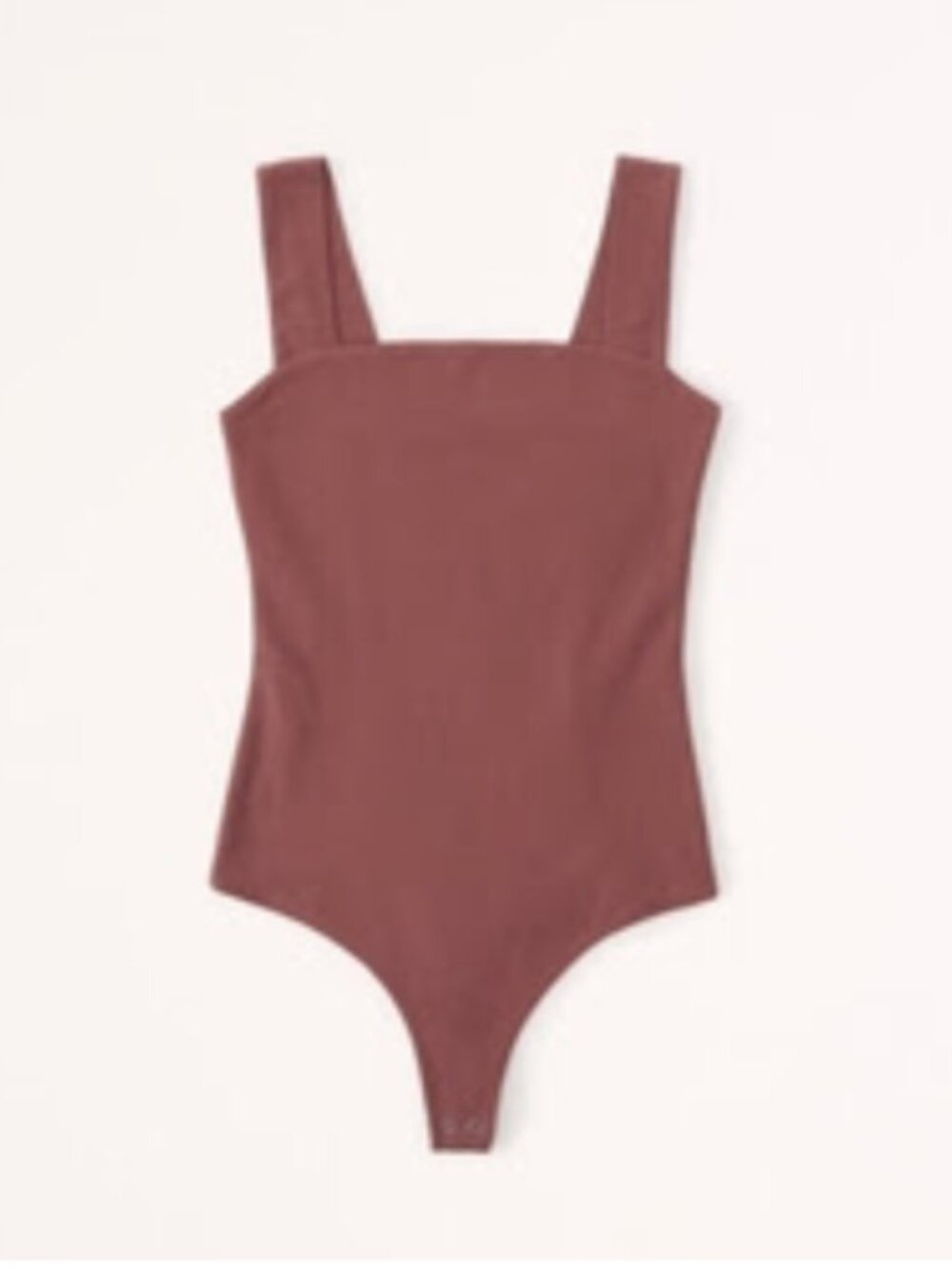 Abercrombie and Fitch Women's Cotton Seamless Fabric Squareneck Bodysuit